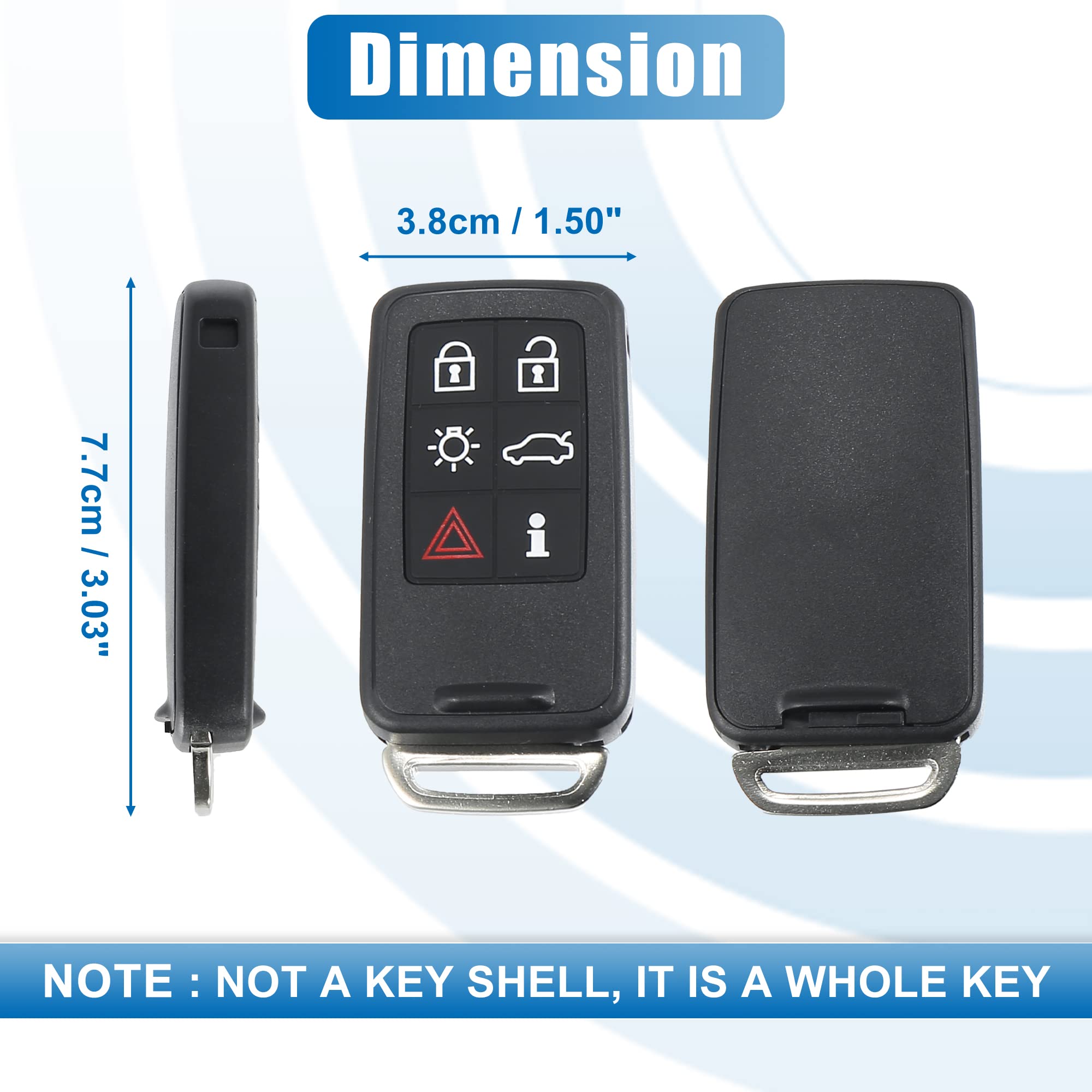 Amazon.com: X AUTOHAUX 6 Button Flip Car Keyless Entry Remote